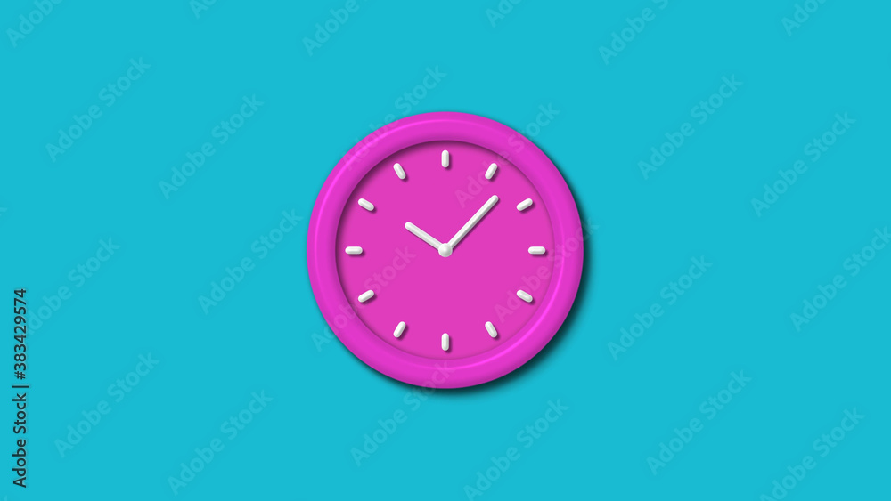 12 hours counting down 3d wall clock isolated on cyan background,wall clock isolated 12 hours counting down 3d wall clock isolated on cyan background,wall clock isolated