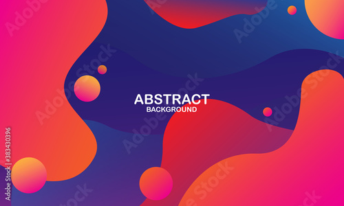 Colorful geometric background. Liquid color background design. Fluid shapes composition. Eps10 vector 