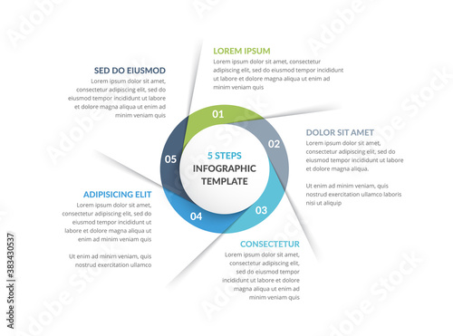 Circle Infographics - Five Elements