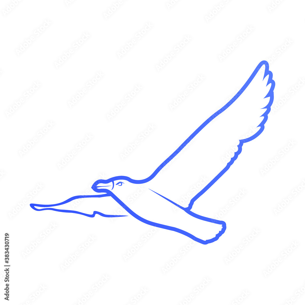 Obraz premium Bird Vector Illustration Isolated on White Background