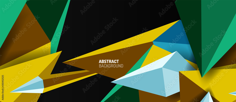 3d low poly abstract shape background vector illustration 3d low poly abstract shape background vector illustration