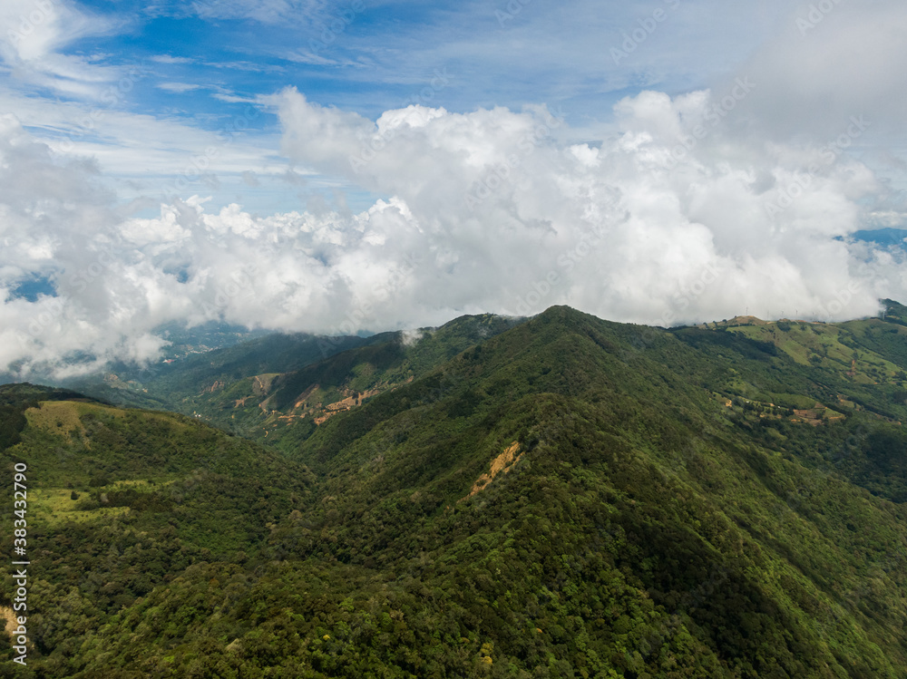 Obraz premium Beautiful view of the impressive green the Rainforest in Costa Rica in Pico Blanco