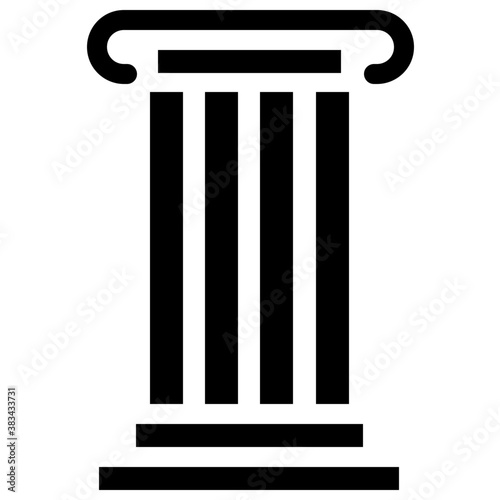  Pillar design solid icon 