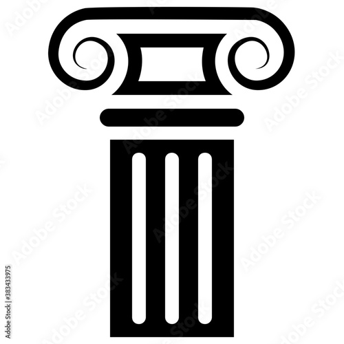  Pillar design solid icon 