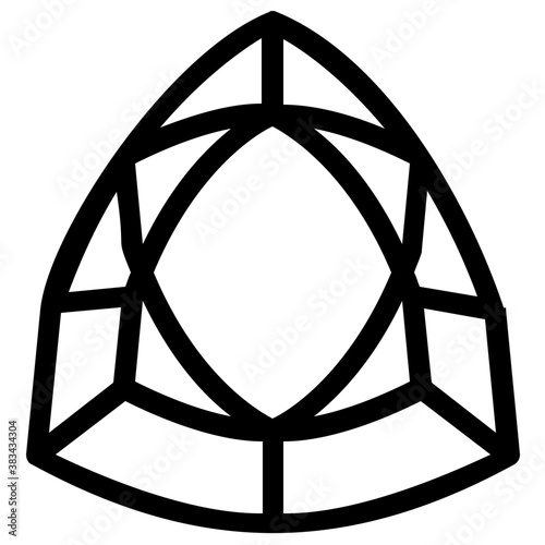 
Vector icon design of precious stone
