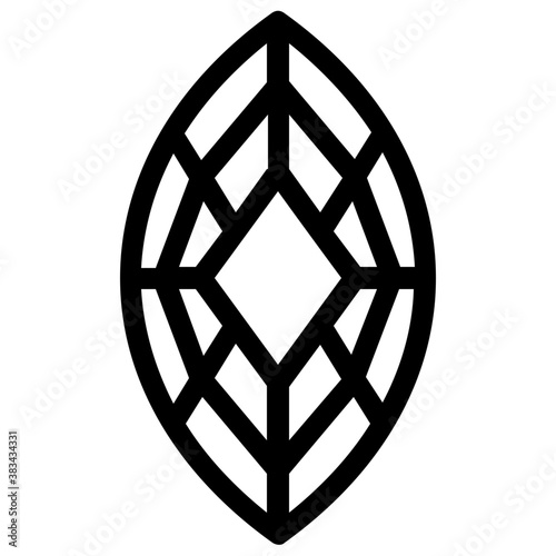 
Vector icon design of precious stone
