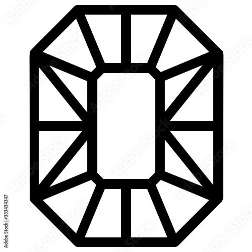 
Gemstone vector on white background
