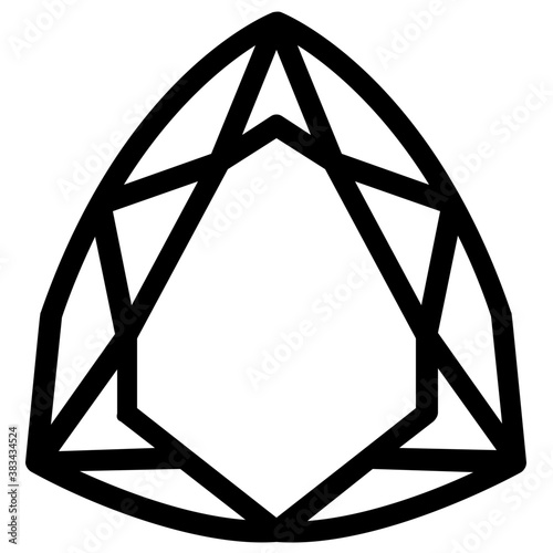 
Gemstone vector on white background
