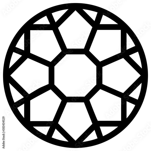 
Vector icon design of precious stone

