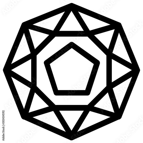 
Jewel of synthetic diamond
