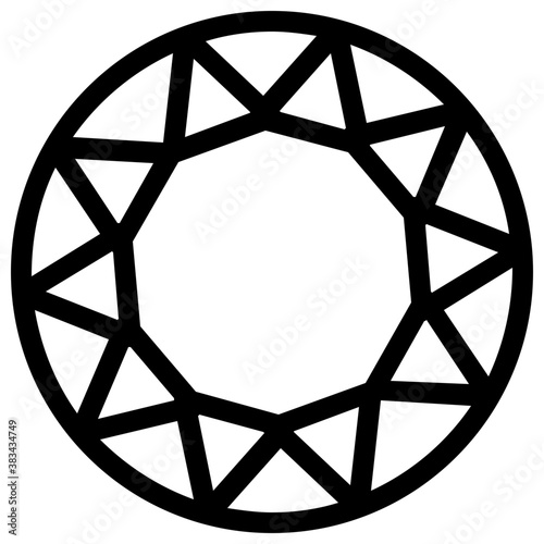 
Jewel of synthetic diamond

