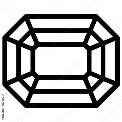 
Gemstone vector on white background
