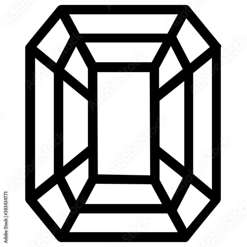 
Gemstone vector on white background
