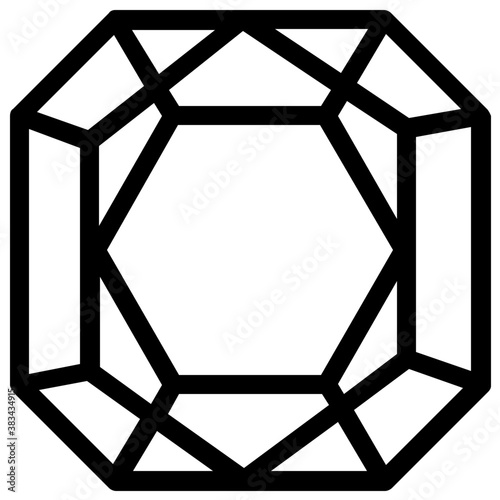 
Vector icon design of precious stone
