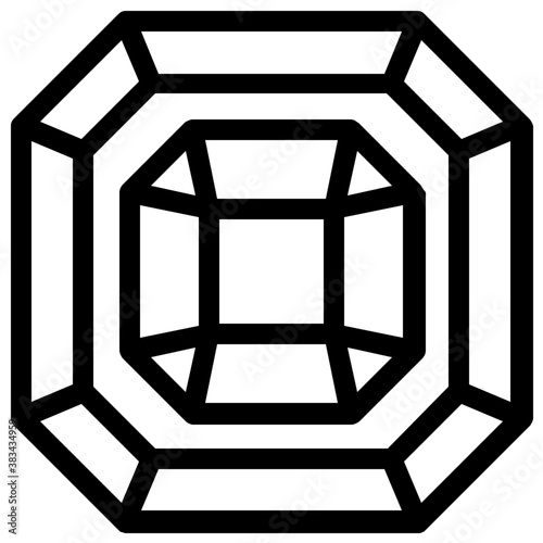 
Vector icon design of precious stone
