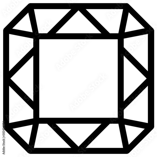 
Vector icon design of precious stone
