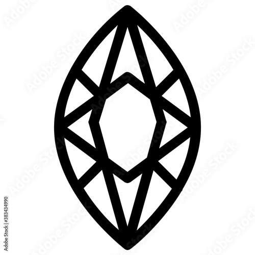 
Vector icon design of precious stone
