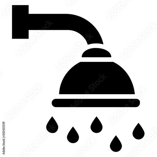 
Shower which in an installation of a washroom
