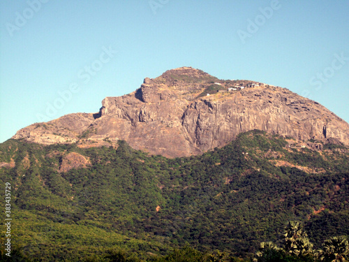 Girnar hill station in junagdh-gujarat , mountain, landscape, nature, sky, mountains, rock, travel, clouds, hill, blue, national, scenic, scenery, cloud, view, tourism,