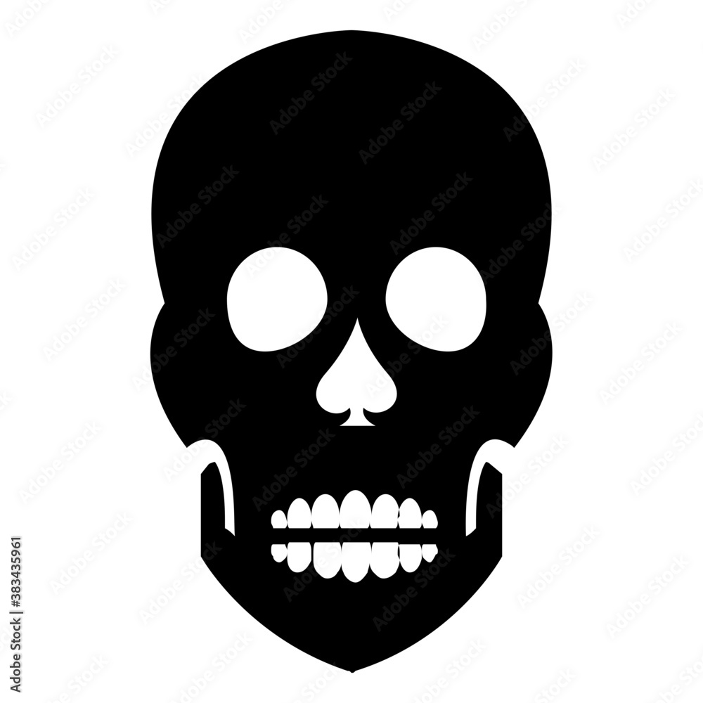 
Scary skull tattoo design
