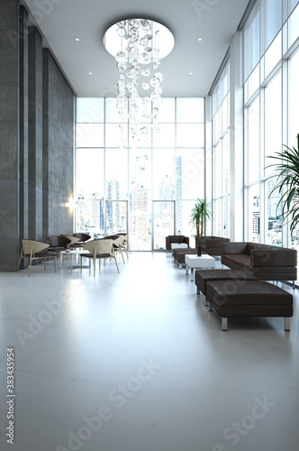 Open space office interior