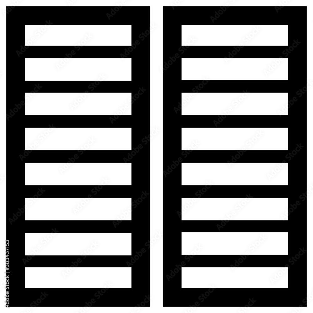 Isolated icon design of plantation shutter
Isolated icon design of plantation shutter