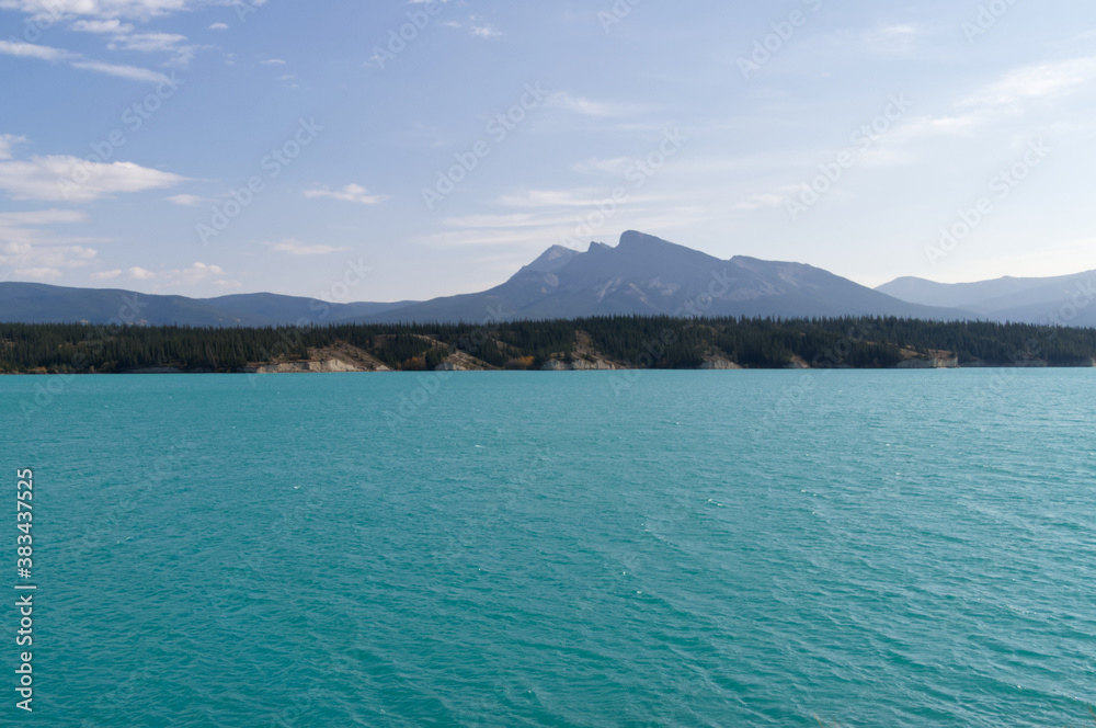 Lake Abraham on a Windy Autumn Day