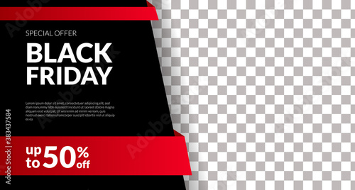 simple sale offer banner of black friday poster template