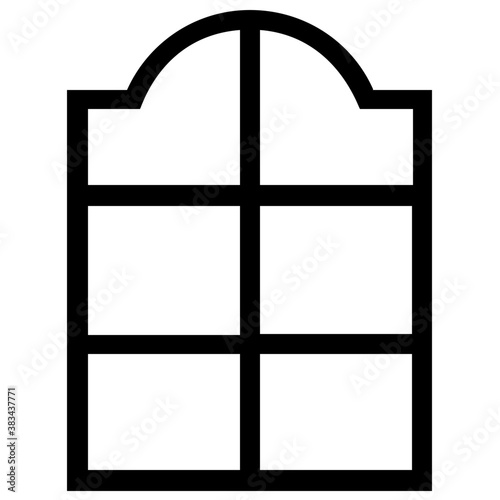 
Isolated icon design of plantation shutter
