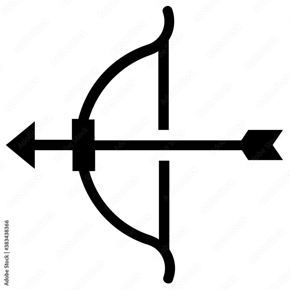 Bow and arrow designed to present archery
Bow and arrow designed to present archery