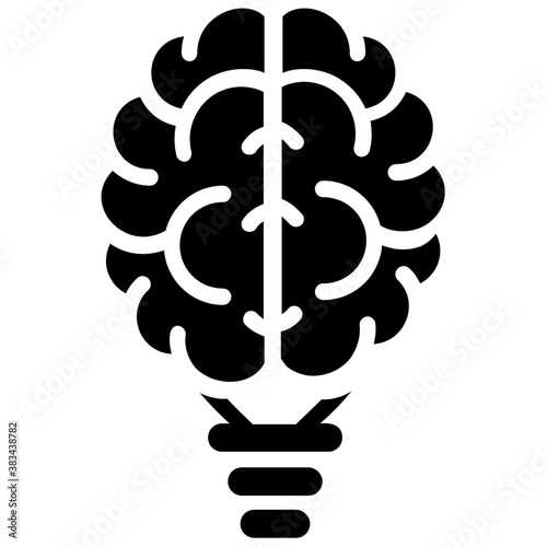 
Isolated icon design of digital brain
