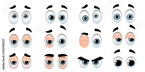 Collection of eyes representing varied expressions