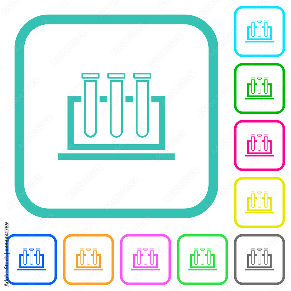 Chemistry vivid colored flat icons Chemistry vivid colored flat icons