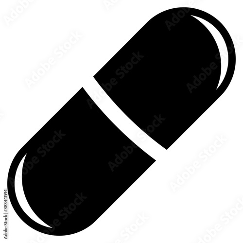 
An open drug, capsule
