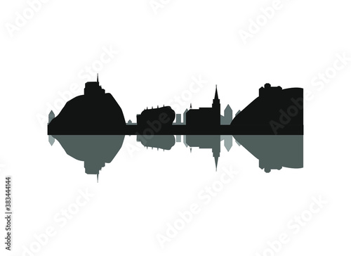 Obraz na płótnie Feldkirch city skyline in Austria. w salonie
