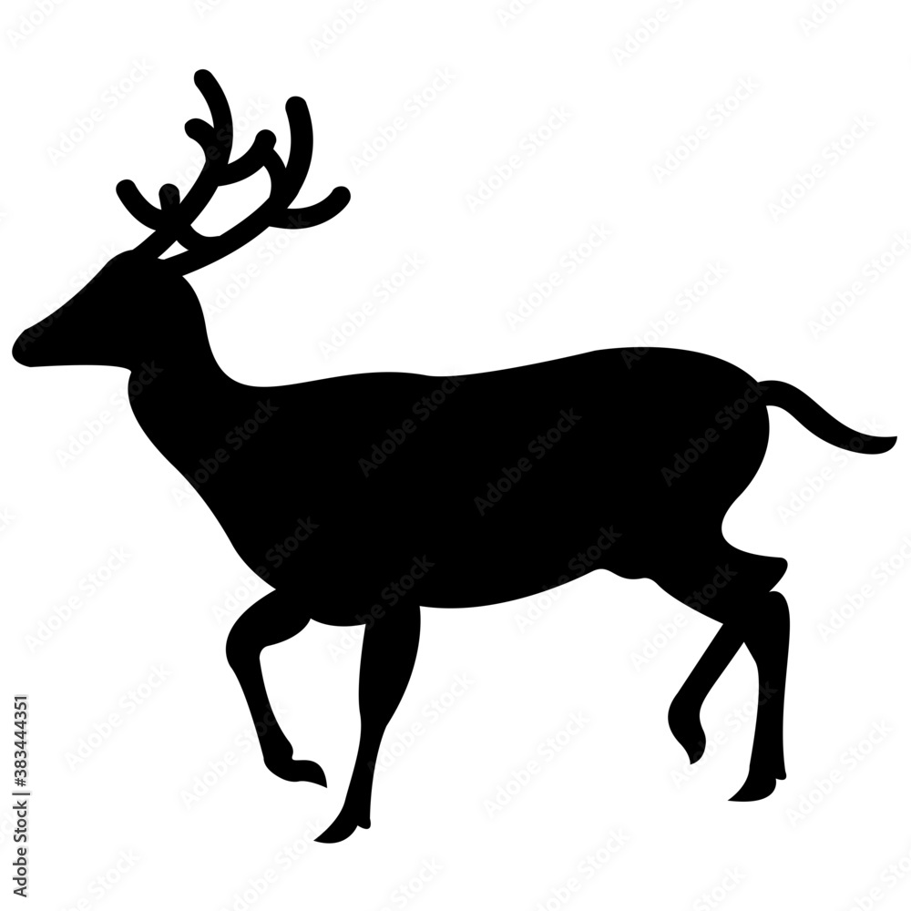 Fototapeta premium Deer silhouette symbolising wildlife