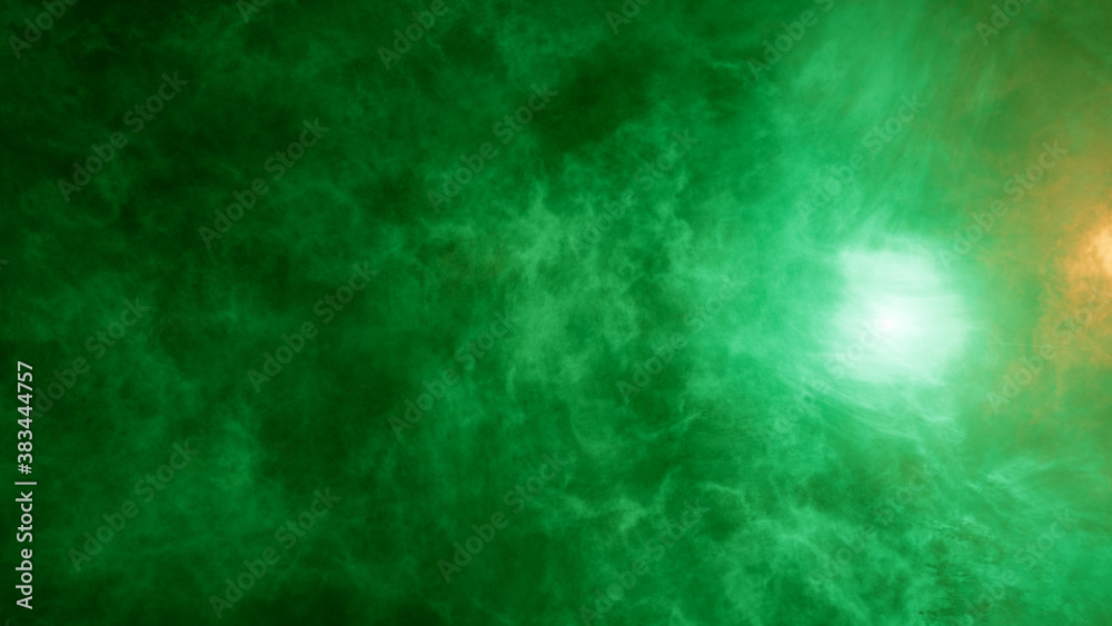 Abstract image of nebula, cosmic smoke and volumetric light