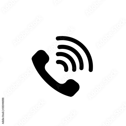 Fényképezés Phone icon in trendy flat style isolated on white background