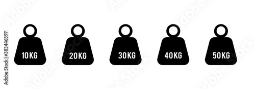 Weight Icon in trendy flat style isolated on grey background