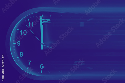 Canvastavla Fast speed times clock business working hours moving concept