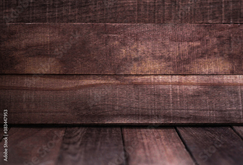 the texture of wooden boards is used as a natural background, soft focus