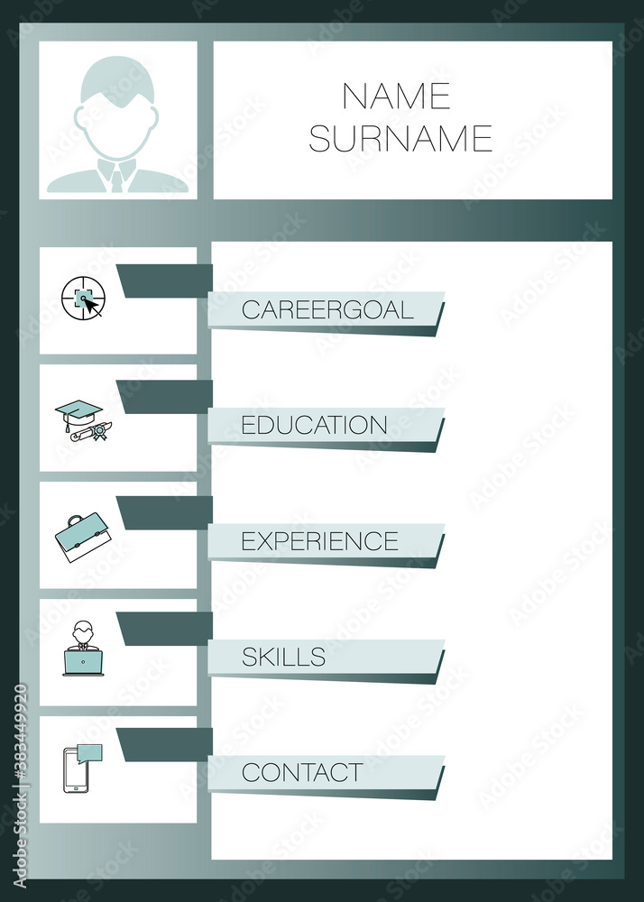 Mens resume. Vector template summary. Design creative, professional summary. Displaying your profile Mens resume. Vector template summary. Design creative, professional summary. Displaying your profile