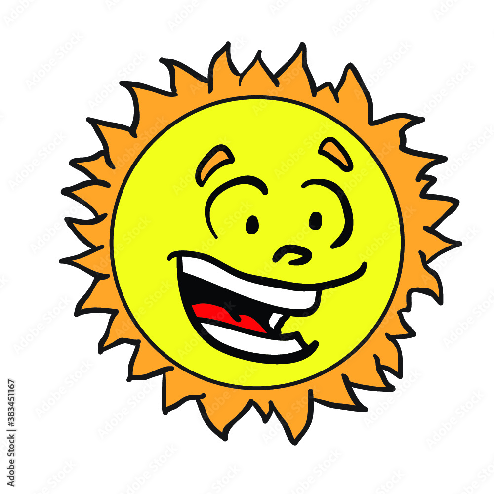 sun cartoon character