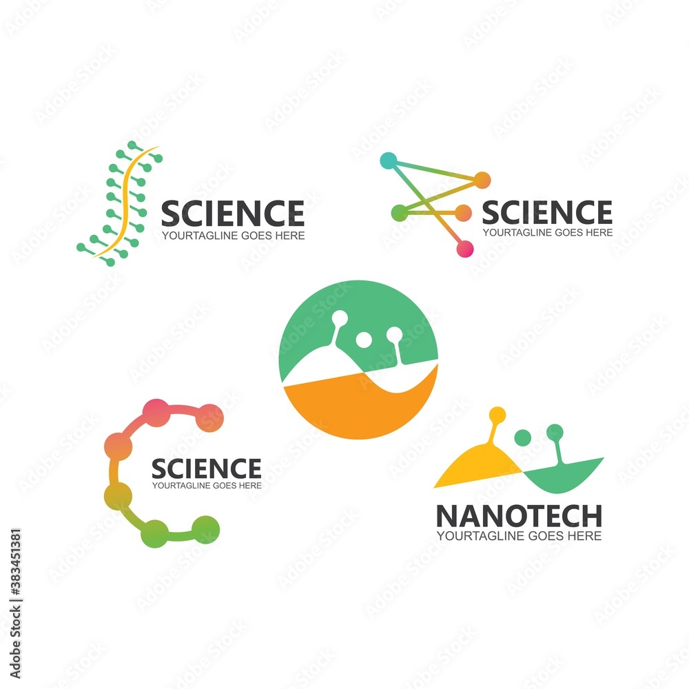 Fototapeta premium molecule vector illustration design