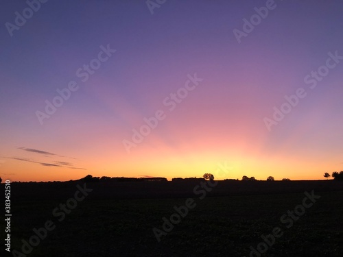 Sonnenuntergang im Spätsommer