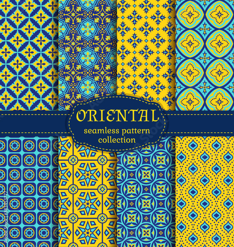 Oriental seamless patterns.