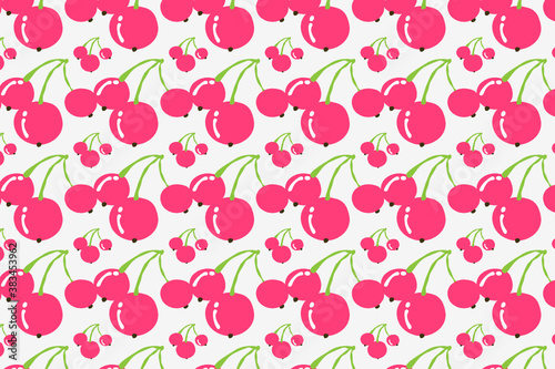 cherry fruit pattern. Suitable for backgrounds and wallpapers.