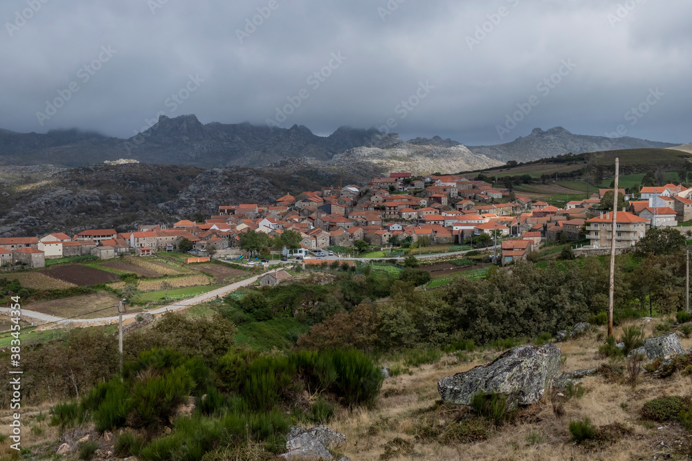 View from the village of Pitoes das Junias. Peneda-Geres National Park. Municipality of Montalegre. North of Portugal.