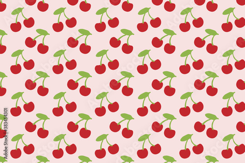 cherry fruit pattern. Suitable for backgrounds and wallpapers.