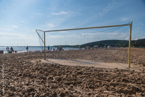 Beach area in Braslaw town. Vitebsk Region, Belarus photo